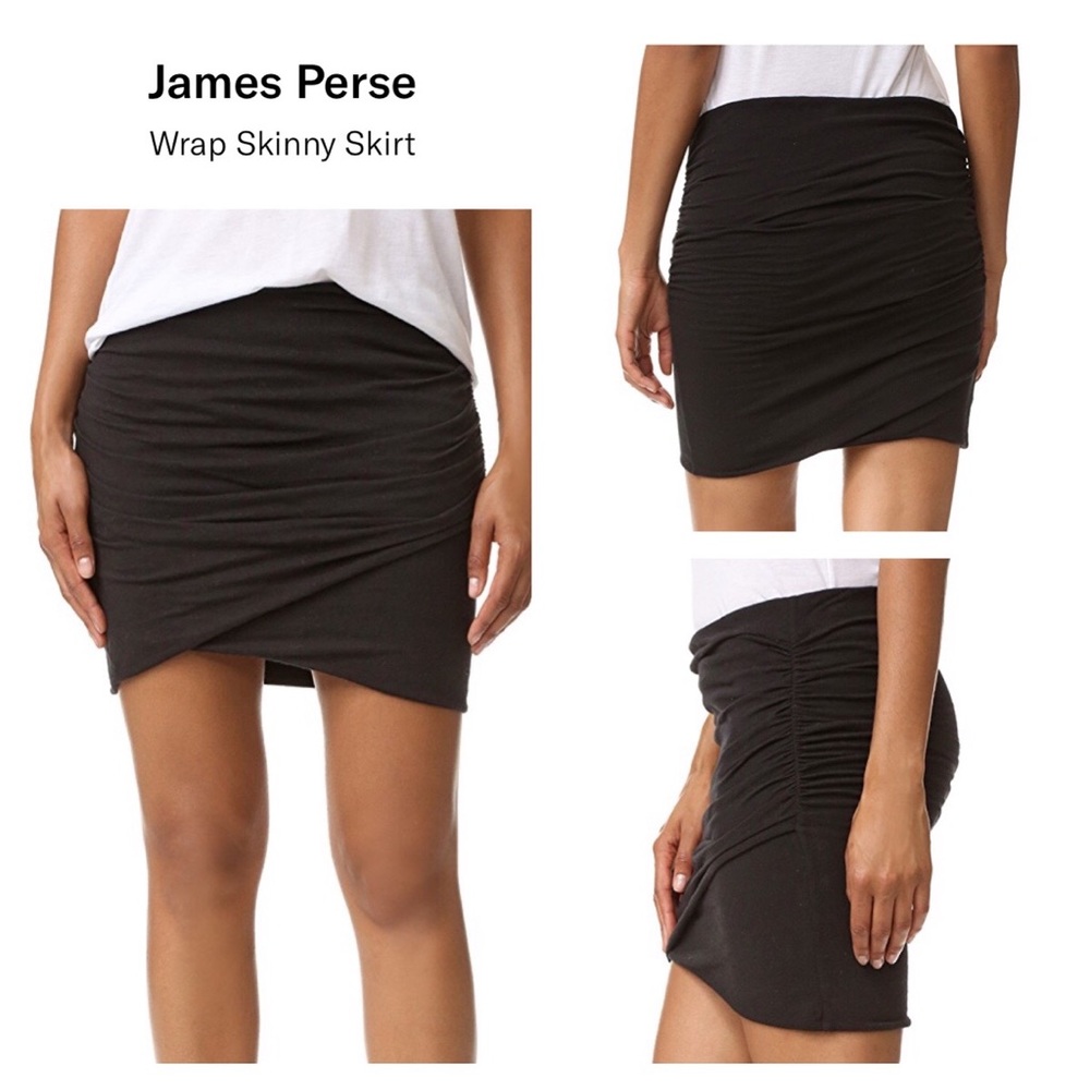 James Perse black wrap skirt SOLD OUT